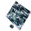 Green Camouflage Scarf Scrunchie