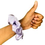 Lavender Slouchy Satin Scrunchie