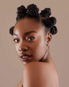 natural hair bantu knots