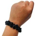 Charcoal Black Slim scrunchie