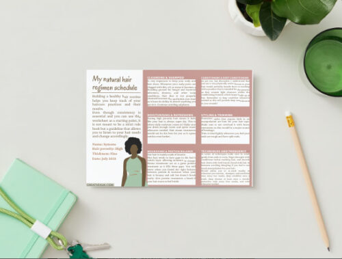 Hair regimen routine schedule-Download copy - Creative Alia