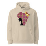 Hoodie Royalty is my DNA - Pink Ankara Print | 100% Organic Cotton