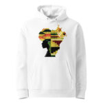 Hoodie Royalty is my DNA – Yellow Kente Print | 100% Organic Cotton