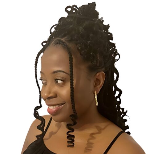 Small up to Bra Strap Length Classic Box Braids with Curly Ends Herb Infused Hair Oils