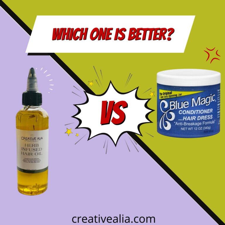 Herb Infused Hair Oil vs Blue Magic Hair Grease